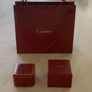 💯Authentic CARTIER Gift Bag, Ring Holder,Ring Box